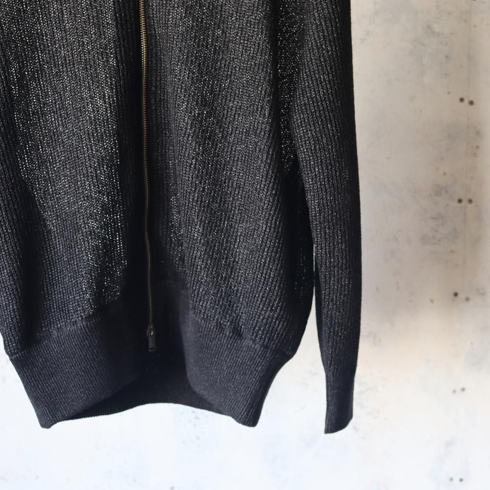 YOKE_MEN'S WASHI RAYON SHEER DRIVERS KNIT - DIMPLE