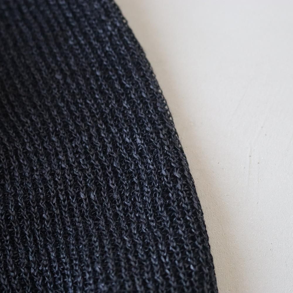 YOKE_MEN'S WASHI RAYON SHEER DRIVERS KNIT - DIMPLE