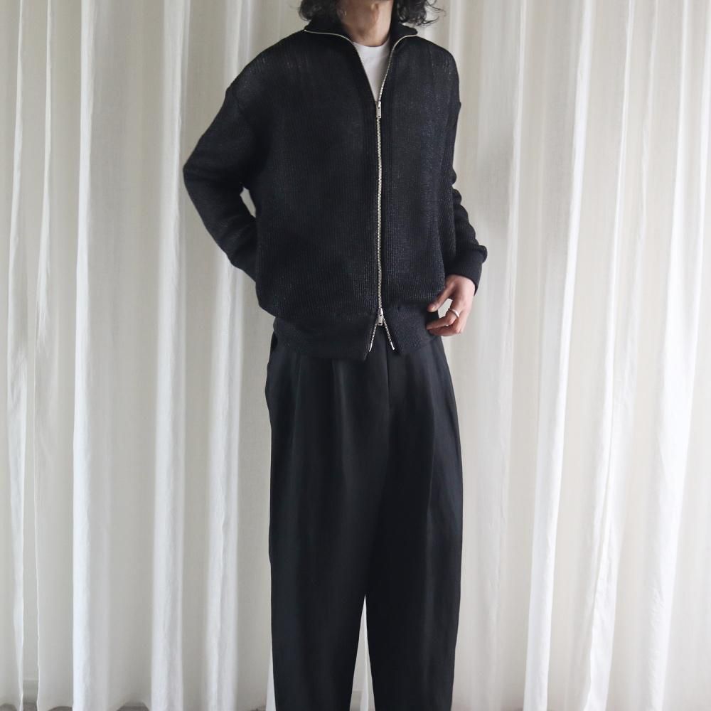 YOKE_MEN'S WASHI RAYON SHEER DRIVERS KNIT - DIMPLE