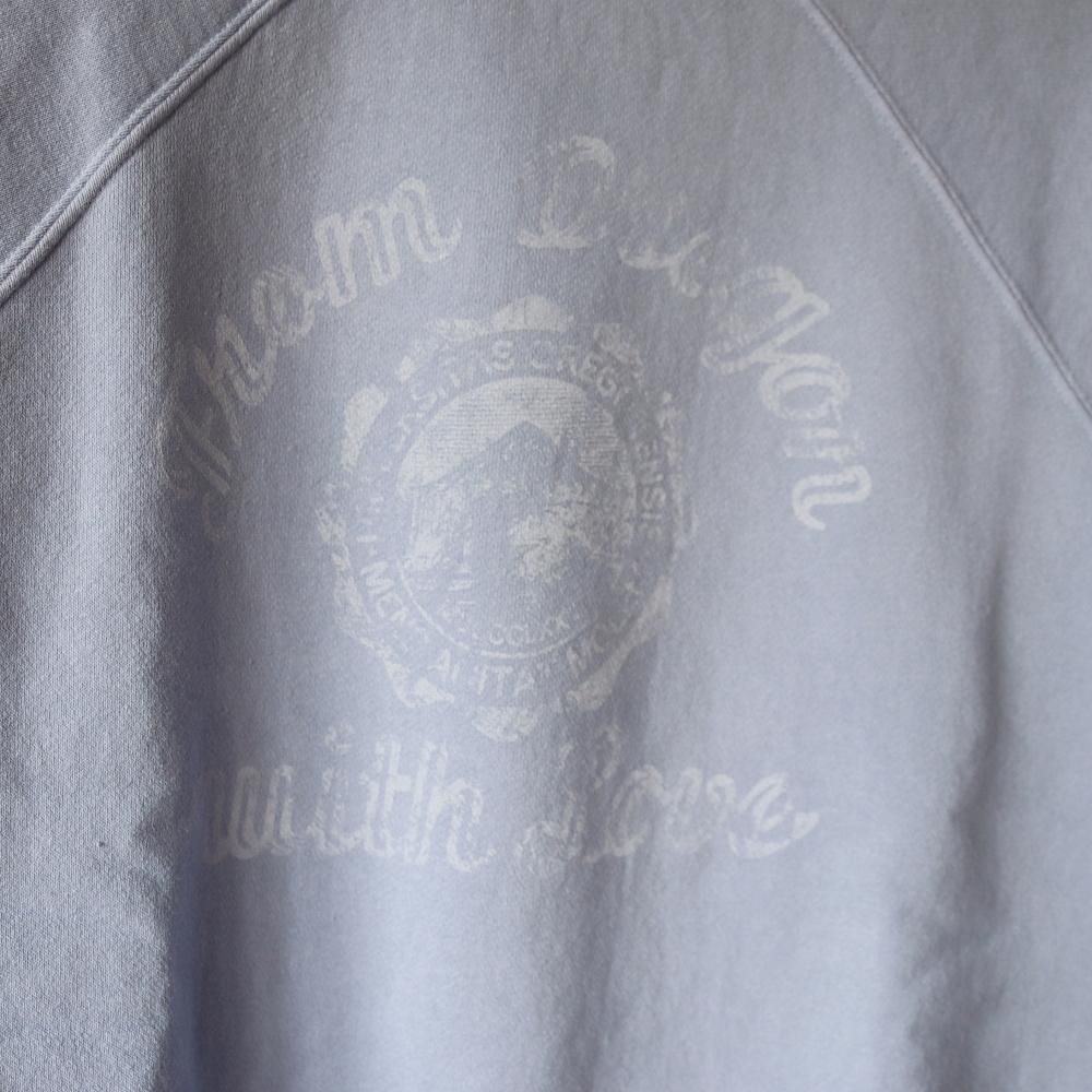maatee&sons プリントスウェット　サイズ3 MAATEE＆SONS マーティーアンドサンズ】 PRINT SWEAT / 杢GRAY
