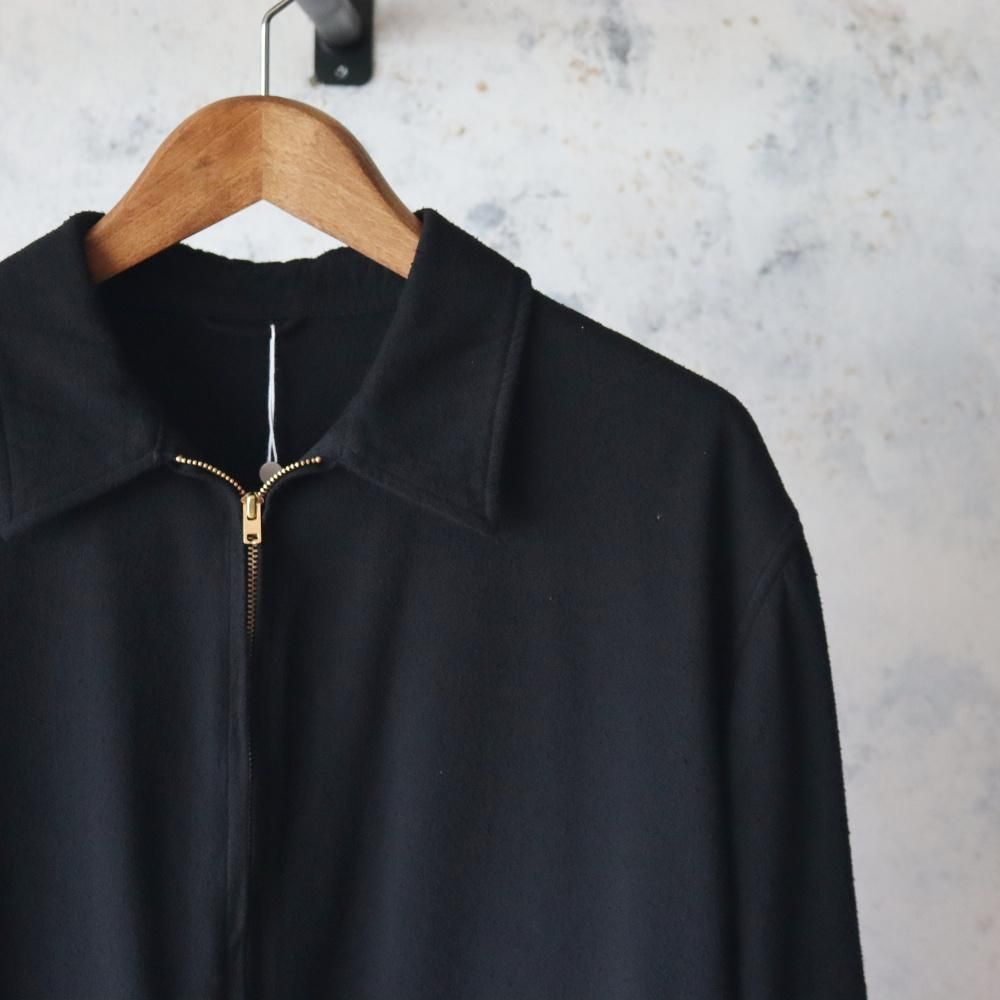 COMOLI / シルクネップ ジップショートジャケット (B01-01003) COMOLI(コモリ) シルクネップ ジップショートジャケットシルク