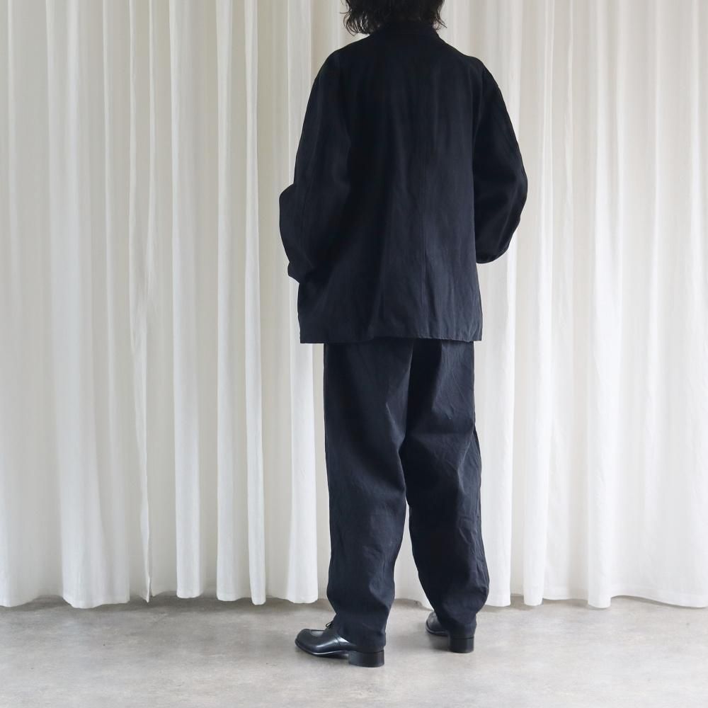 COMOLI コモリ 25SS ブラック ドリル ジャケット　サイズ 2 COMOLI ブラックドリルジャケット 25ss サイズ2 定価以下