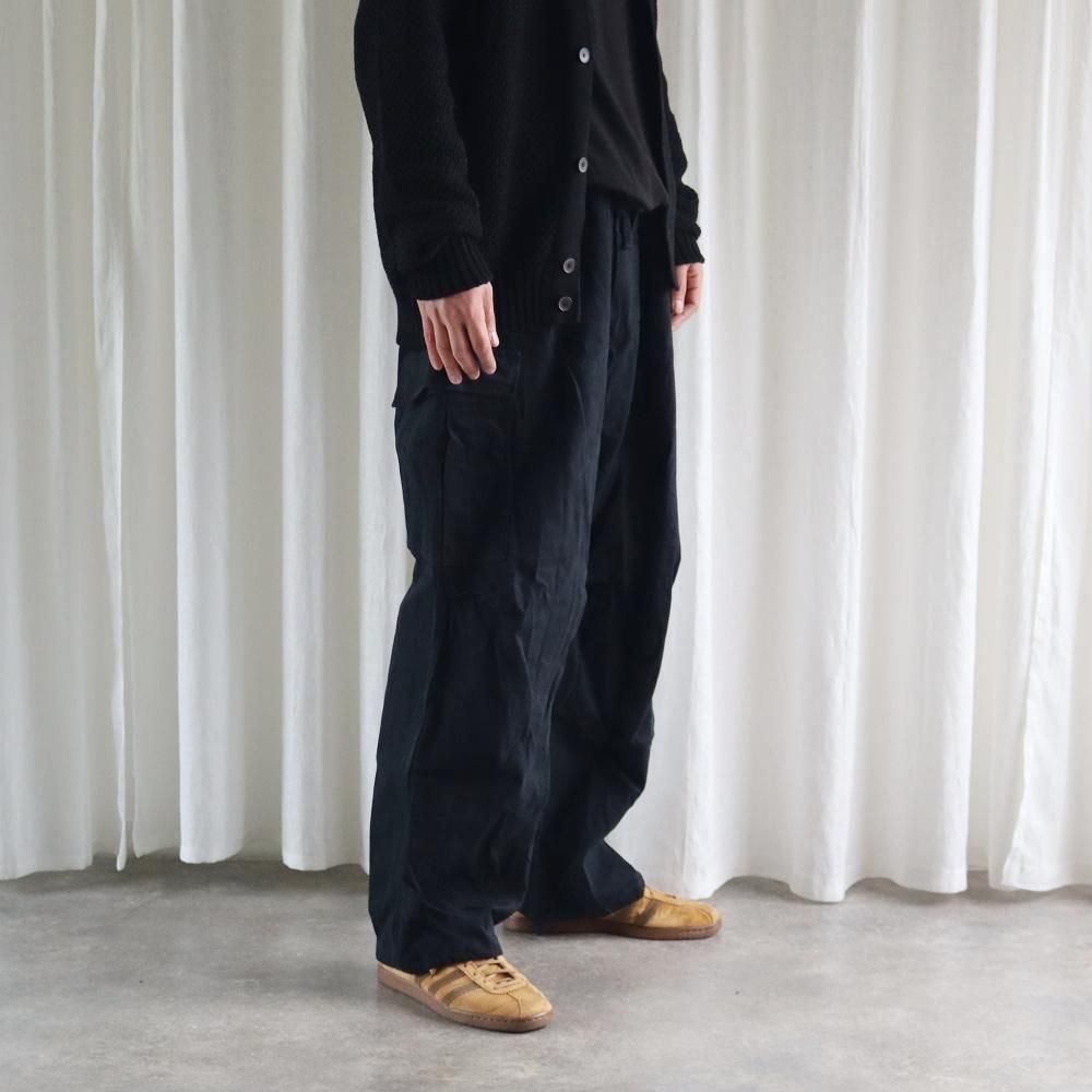 COMOLI ブラック カジュアルパンツ COMOLI】”AW25 COLLECTION” -2nd DELIVERY- | MAIDENS SHOP