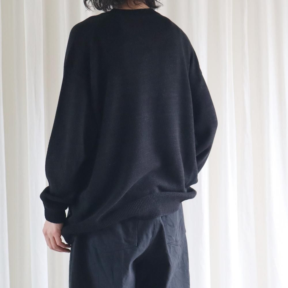 COMOLI 7G クルーネックニット - DIMPLE