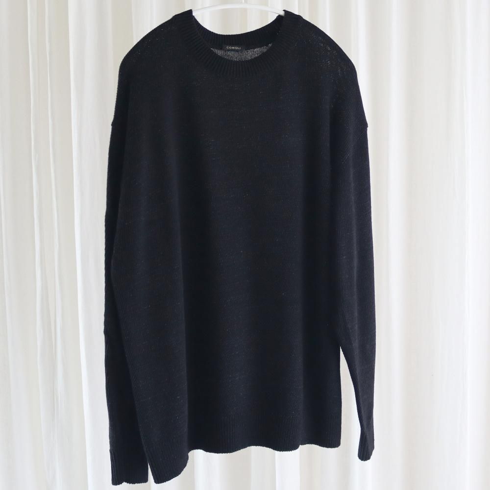 COMOLI 25SS 7Gクルーネックニット 25SS COMOLI 7G クルーネックニット 【2025，新作】