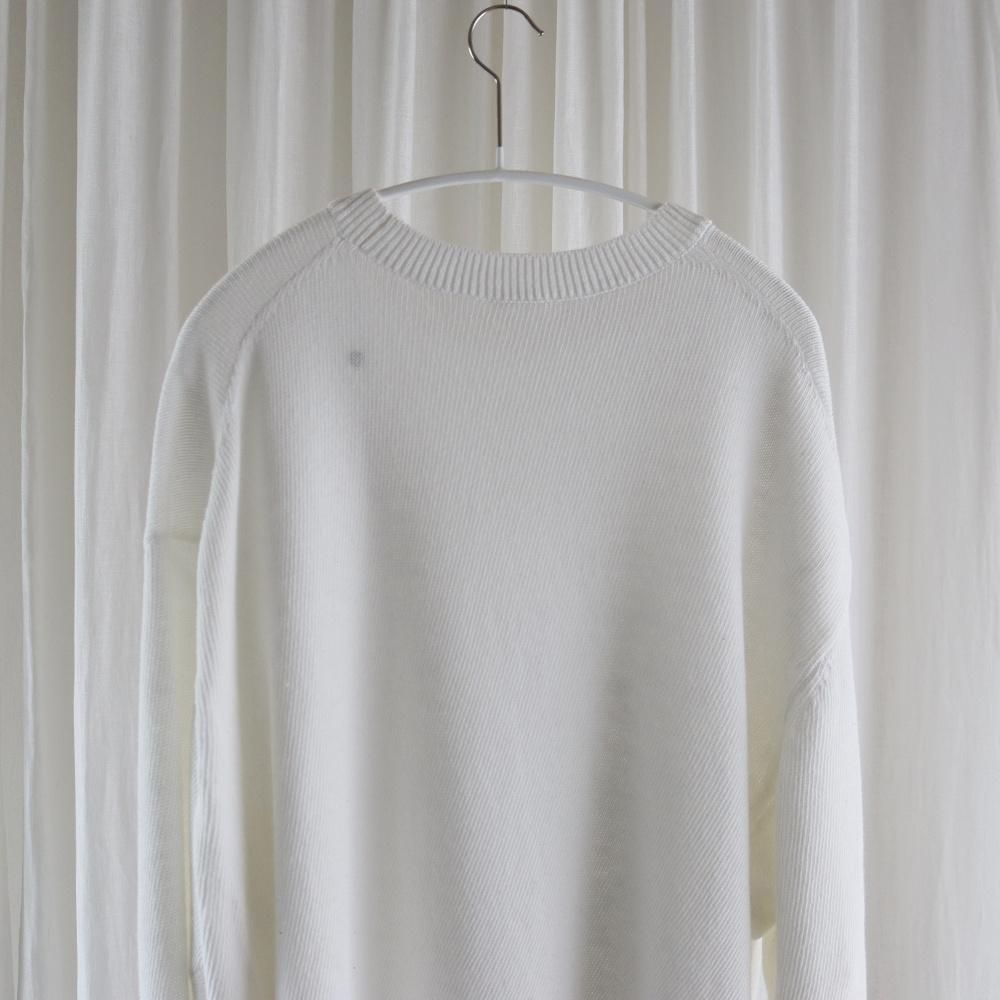 COMOLI 7G クルーネックニット (2 COLORS) - DIMPLE