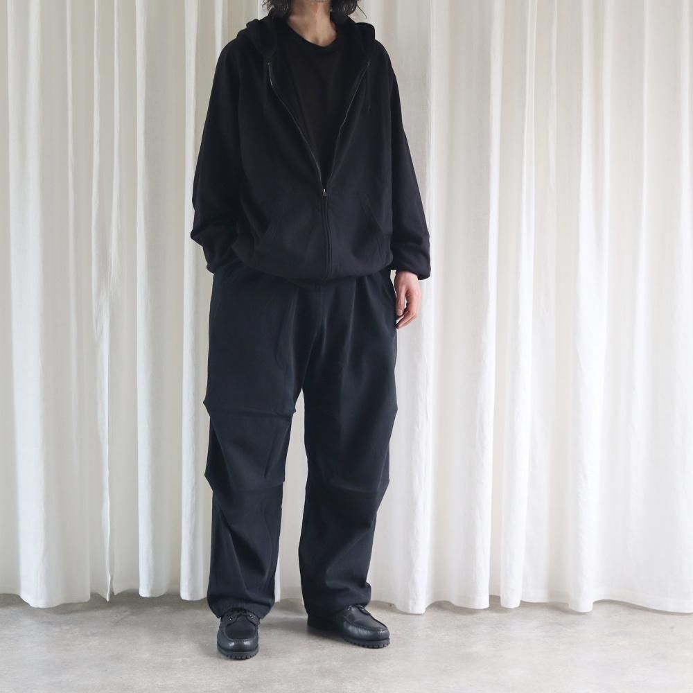 COMOLI (コモリ) LWコットン裏毛 ジップパーカ / ライトウエイト