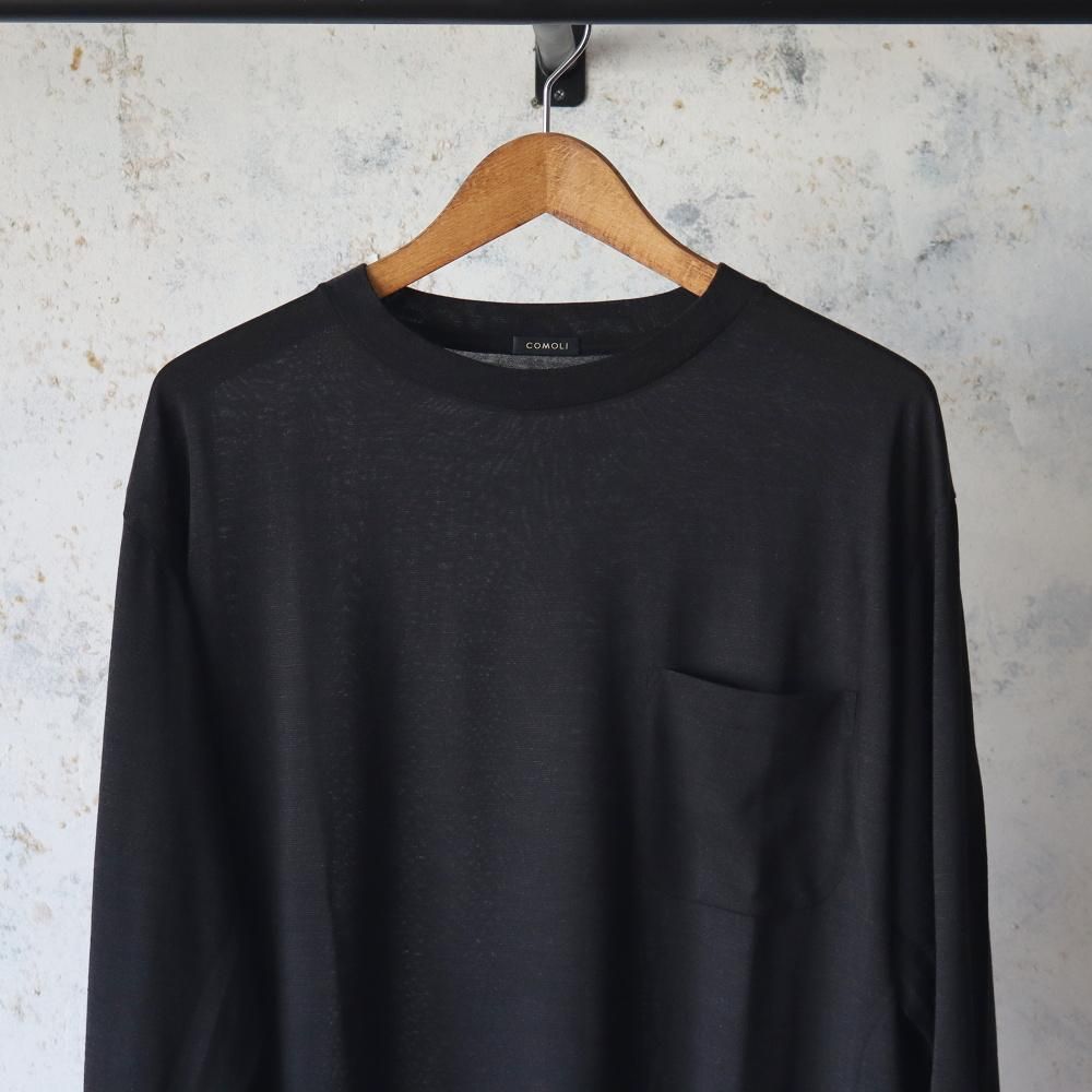 25SS コモリサマーウール 長袖Tシャツ COMOLI(コモリ) 25SS サマーウール 長袖Tシャツ ロングスリーブT