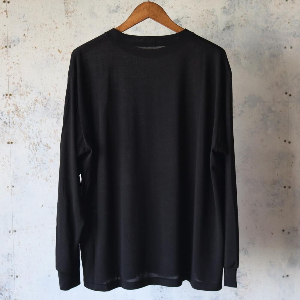 COMOLI サマーウール 長袖Tシャツ - DIMPLE