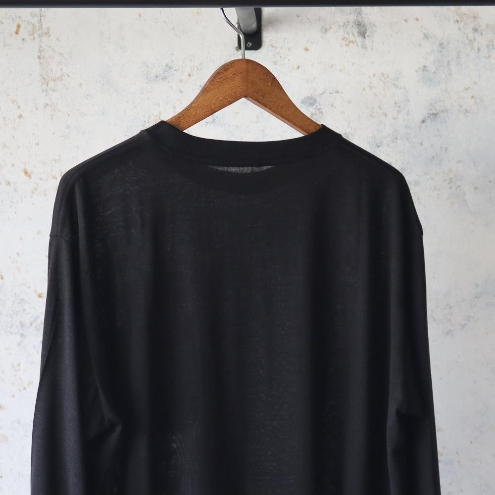 COMOLI サマーウール 長袖Tシャツ - DIMPLE