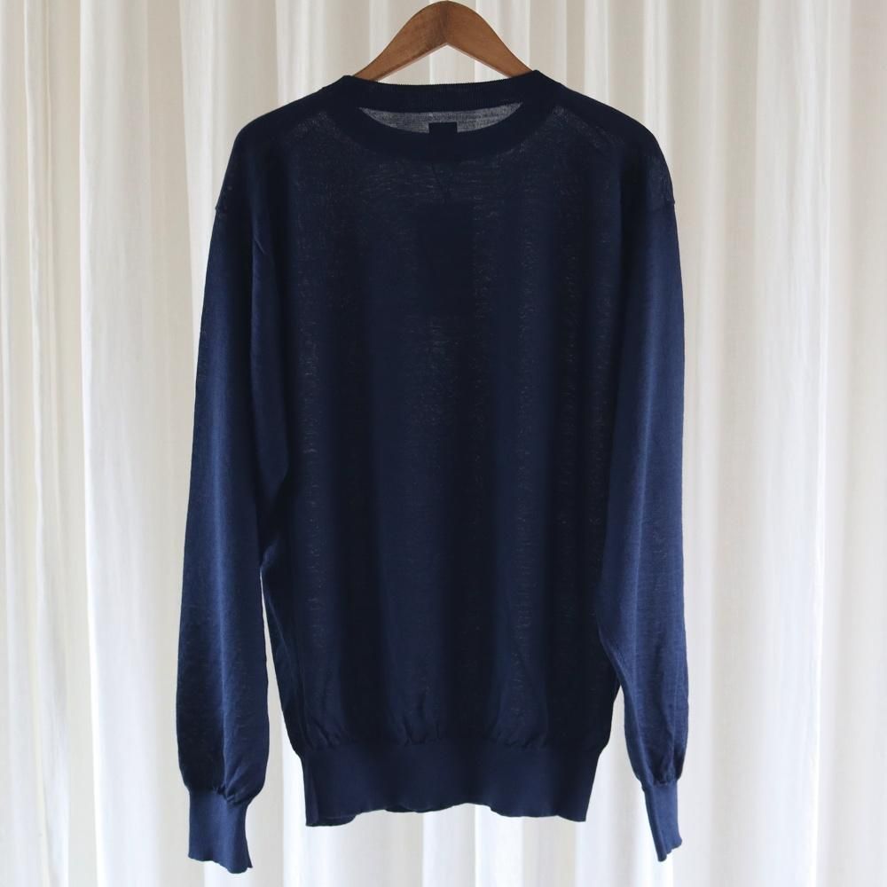 BATONER CHOMA CREW NECK 3 ブラック サマーニット BATONER CHOMA CREW NECK 3 ブラック サマーニット