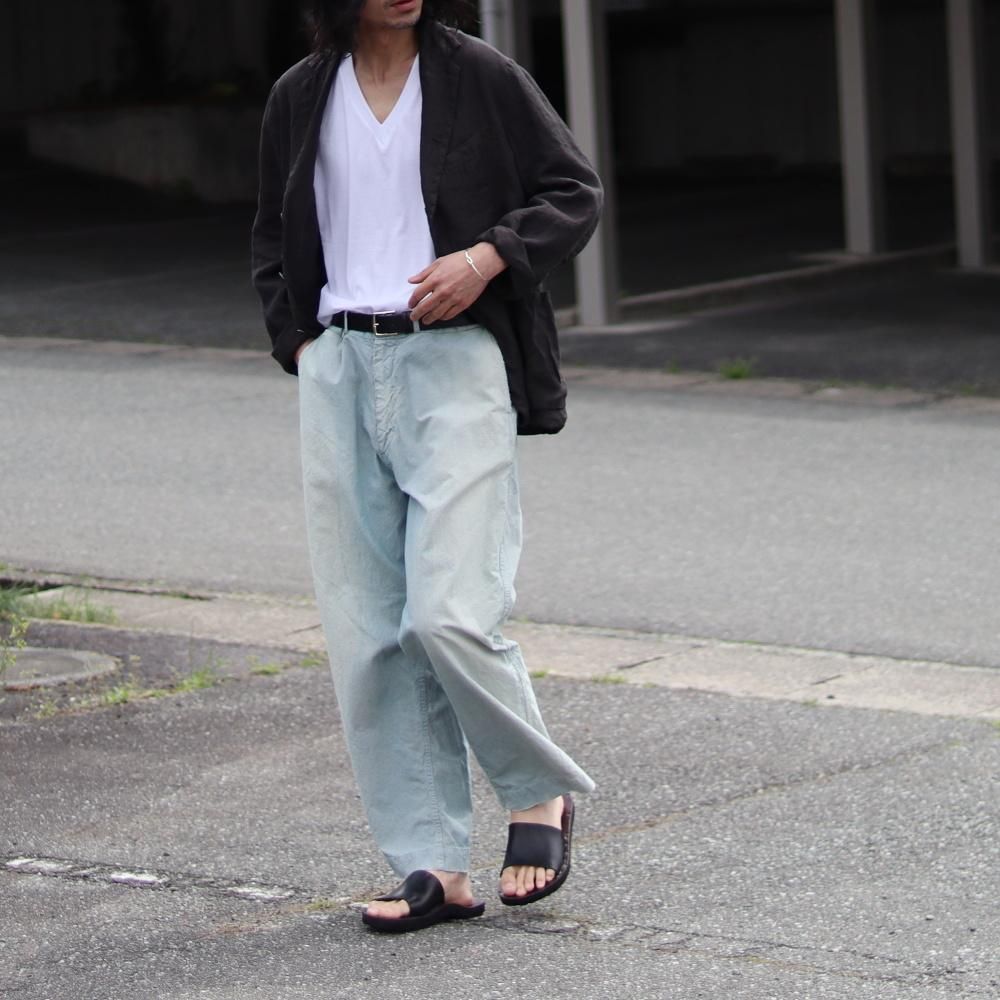 A.PRESSE Indigo Pin Check Work Pants - DIMPLE