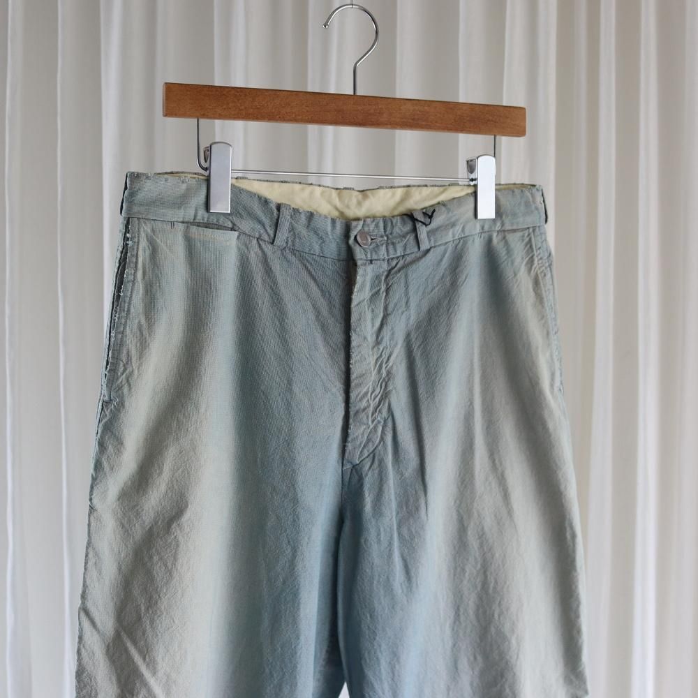 パンツ A.PRESSE Indigo Pin Check Work Pants A.PRESSE Indigo Pin Check Work Pants - DIMPLE