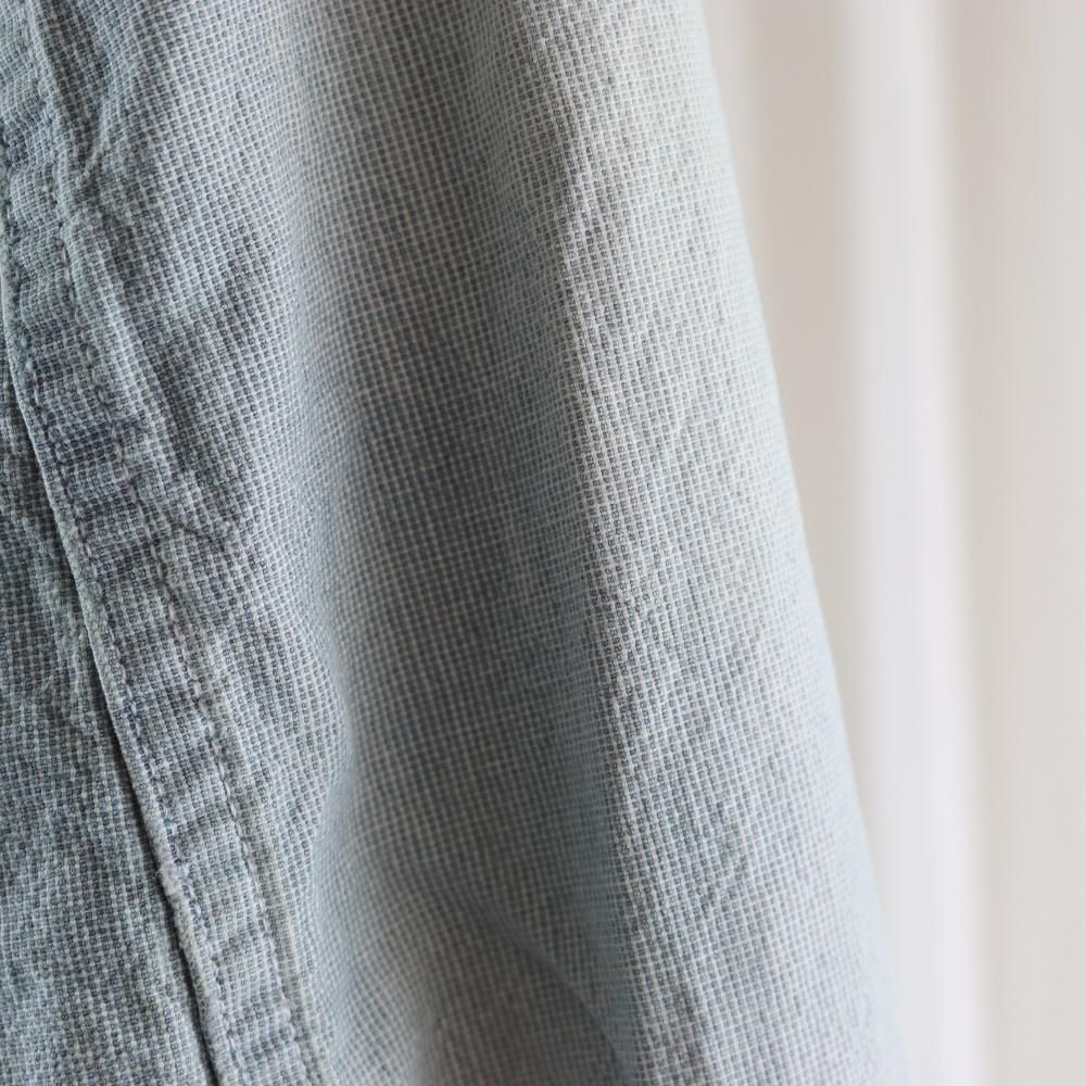 A.PRESSE Indigo Pin Check Coverall - DIMPLE