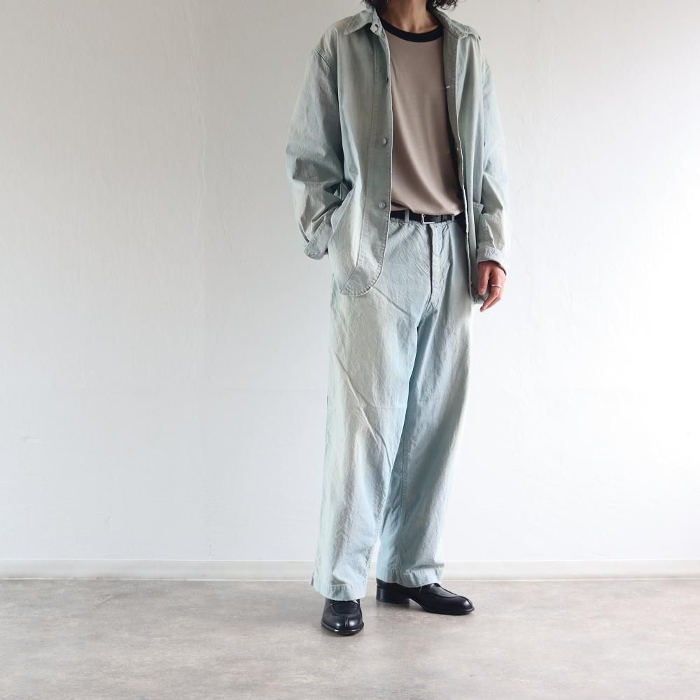 ＜A.PRESSE＞ Indigo Pin Check Coverall 3 A.PRESSE Indigo Pin Check Coverall - DIMPLE