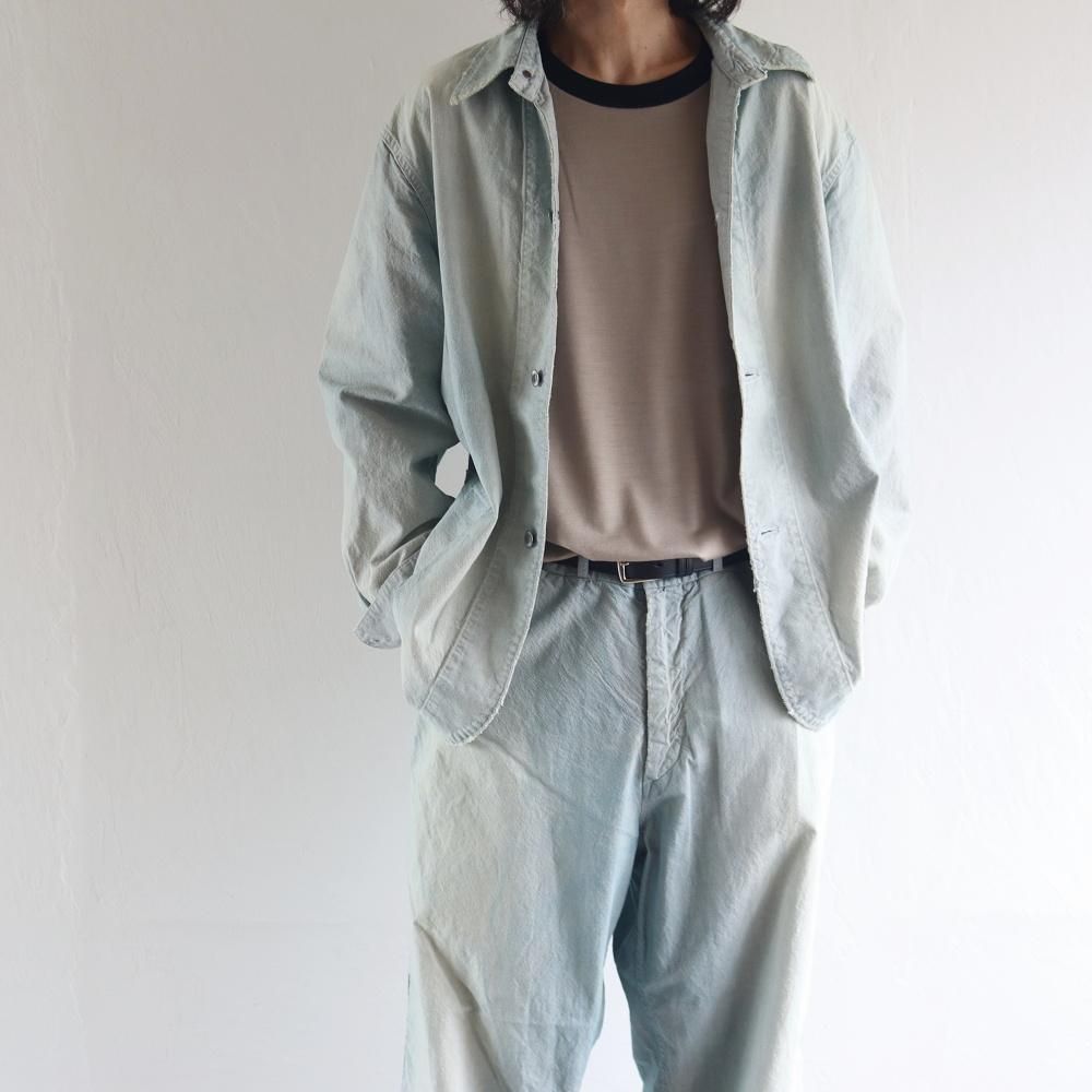 A.PRESSE  Indigo Pin Check Coverall