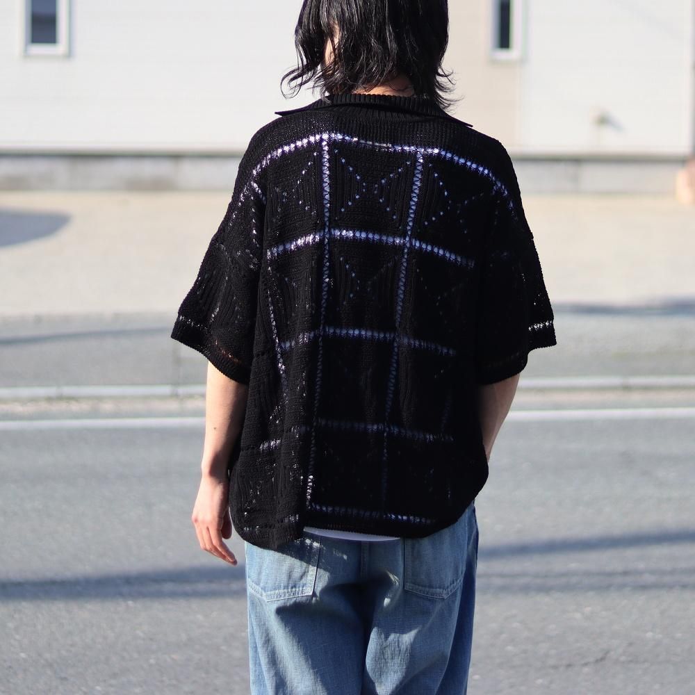 トップス YOKE 25SS YOKE CROCHET KNIT SHIRT YOKE - ヨーク25SUMMER シャツ CROCHET KNIT SHIRT
