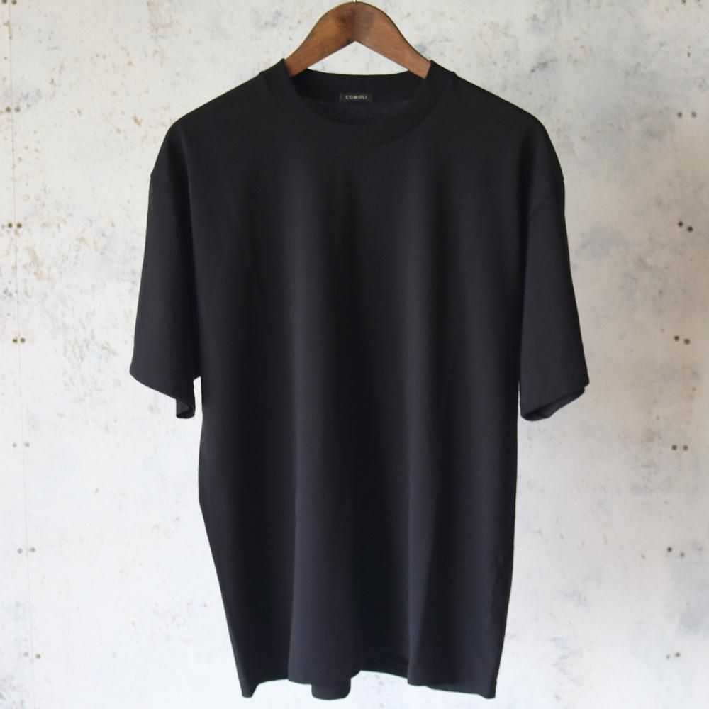 COMOLI / コットンジャージ 半袖Tシャツ　サイズ4 COMOLI コットン ジャージ 半袖 Tシャツ , White – Navyblue