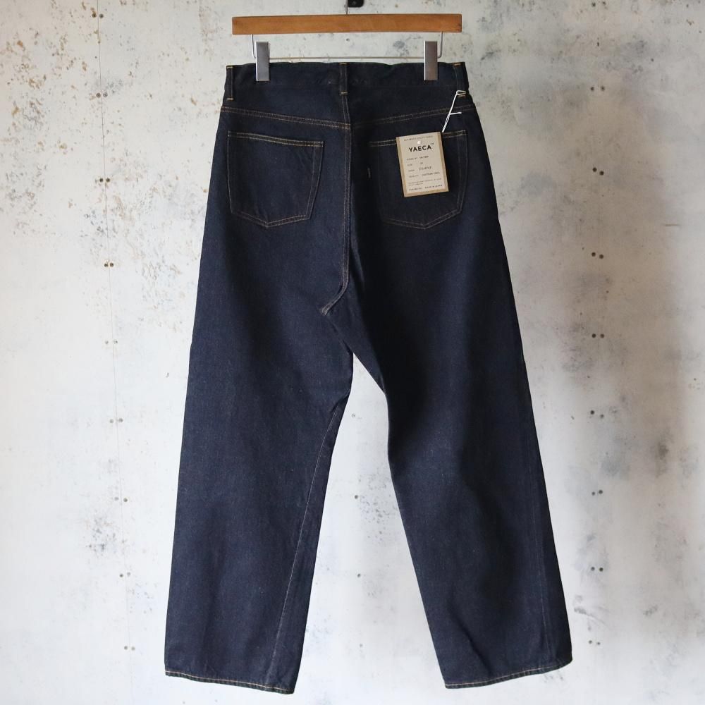 YAECA ヤエカ ディープインディゴ デニムパンツ W32 YAECA ヤエカ デニムパンツ クロップドテーパード インディゴ 5