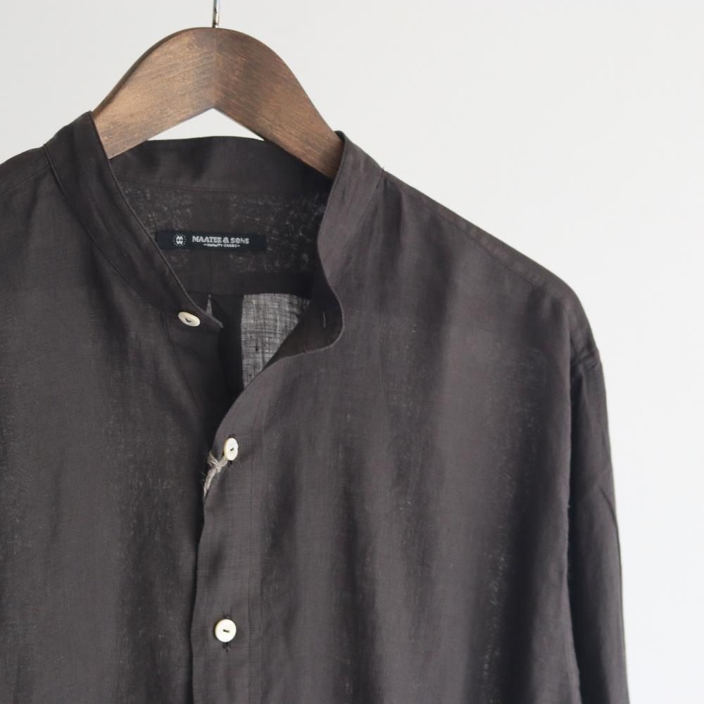 MAATEE & SONS ドS LINEN PULLOVERシャツ MAATEE&SONS ドS LINEN PULLOVERシャツ - DIMPLE