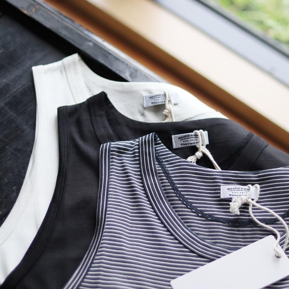 MAATEE&SONS SILK天竺 TANK TOP (3 COLORS) - DIMPLE