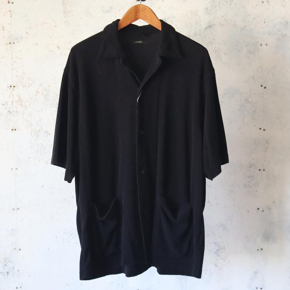 comoli 25ss C/CA パイル 半袖シャツ　サイズ２ COMOLI(コモリ) 25SS C／CA パイル 半袖シャツ B01-05025