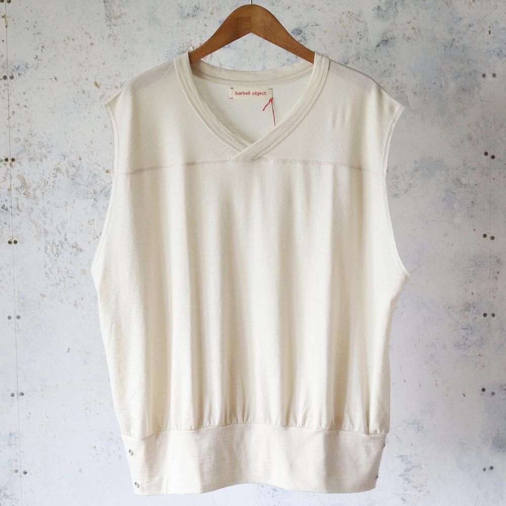 トップス barbell object s bo top (loose) / ecru barbell object(バーベルオブジェクト) / bo top 
