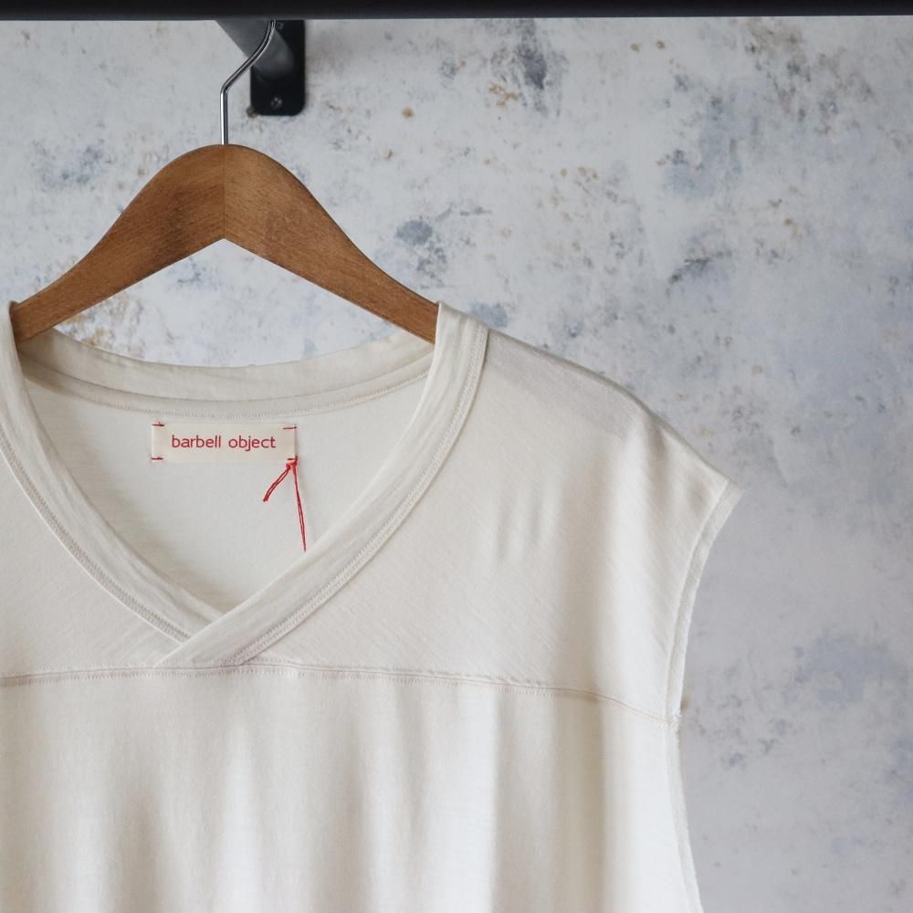 トップス barbell object s bo top (loose) / ecru S BO TOP ECRU | FUDGE UP NOTHING