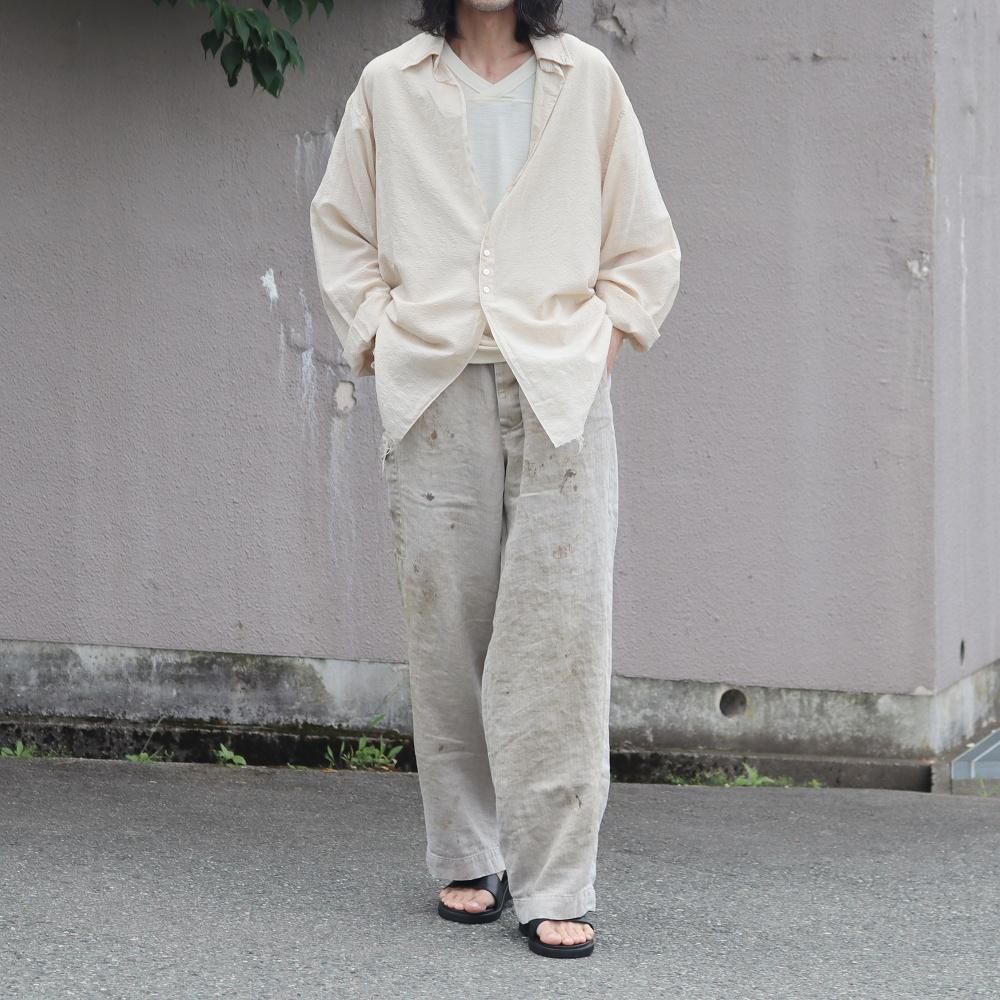 【shiun】HERRINGBONE EASY TROUSERS Sサイズ shiun(シウン) ONLINE STORE / HERRINGBONE EASY TROUSERS