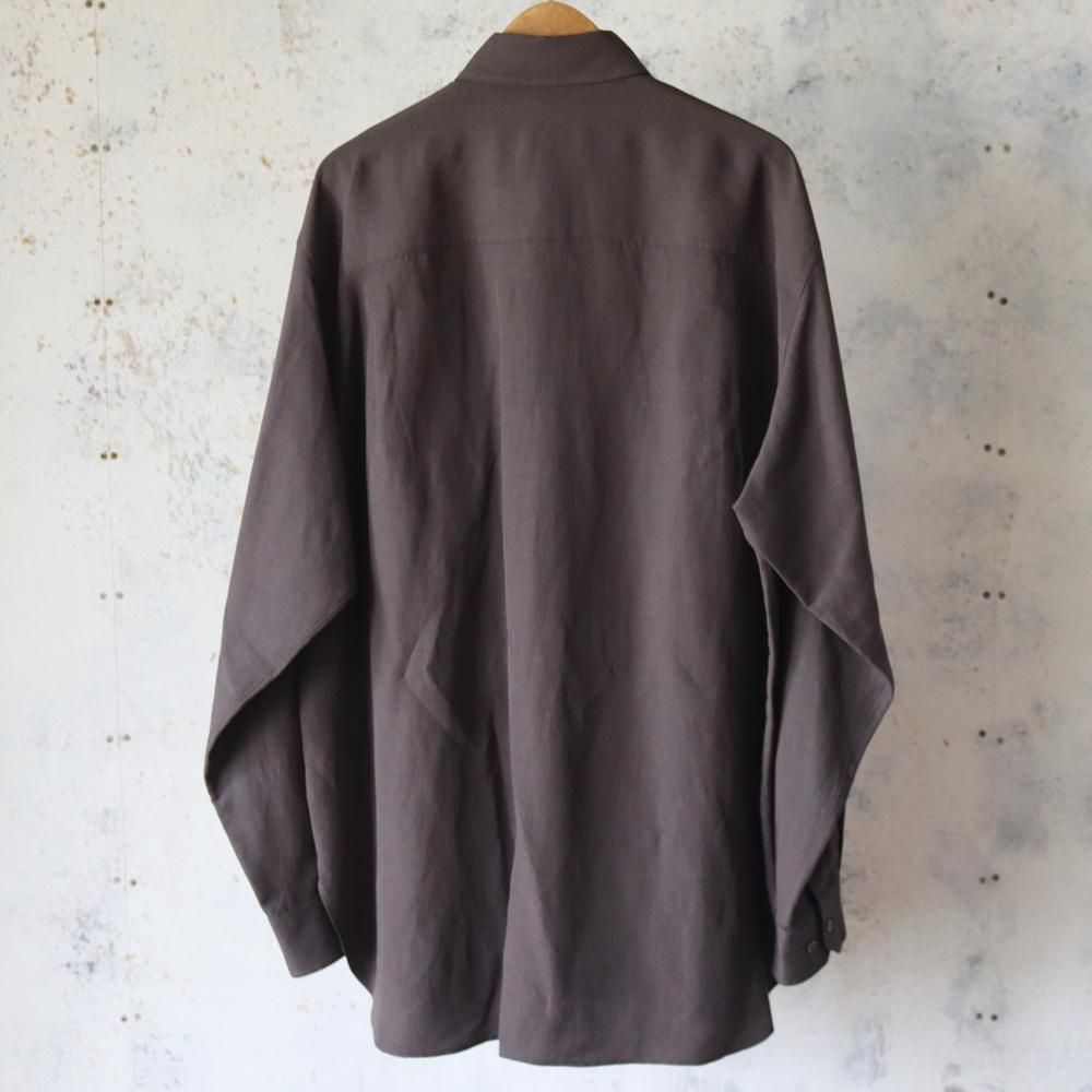 ssstein RAYON/LINEN OVERSIZED DOWN PAT SHIRT - DIMPLE