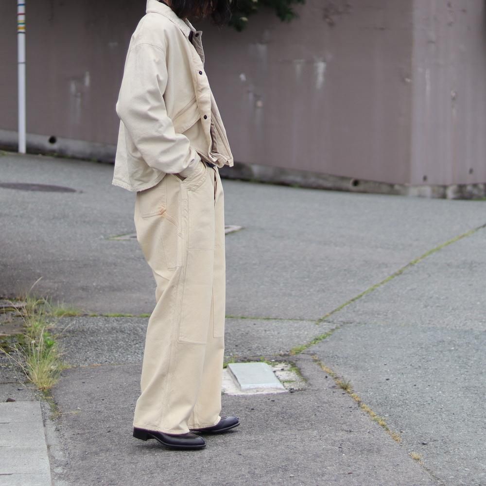 A.PRESSE Vintage Silk Hemp Double Knee Pants - DIMPLE