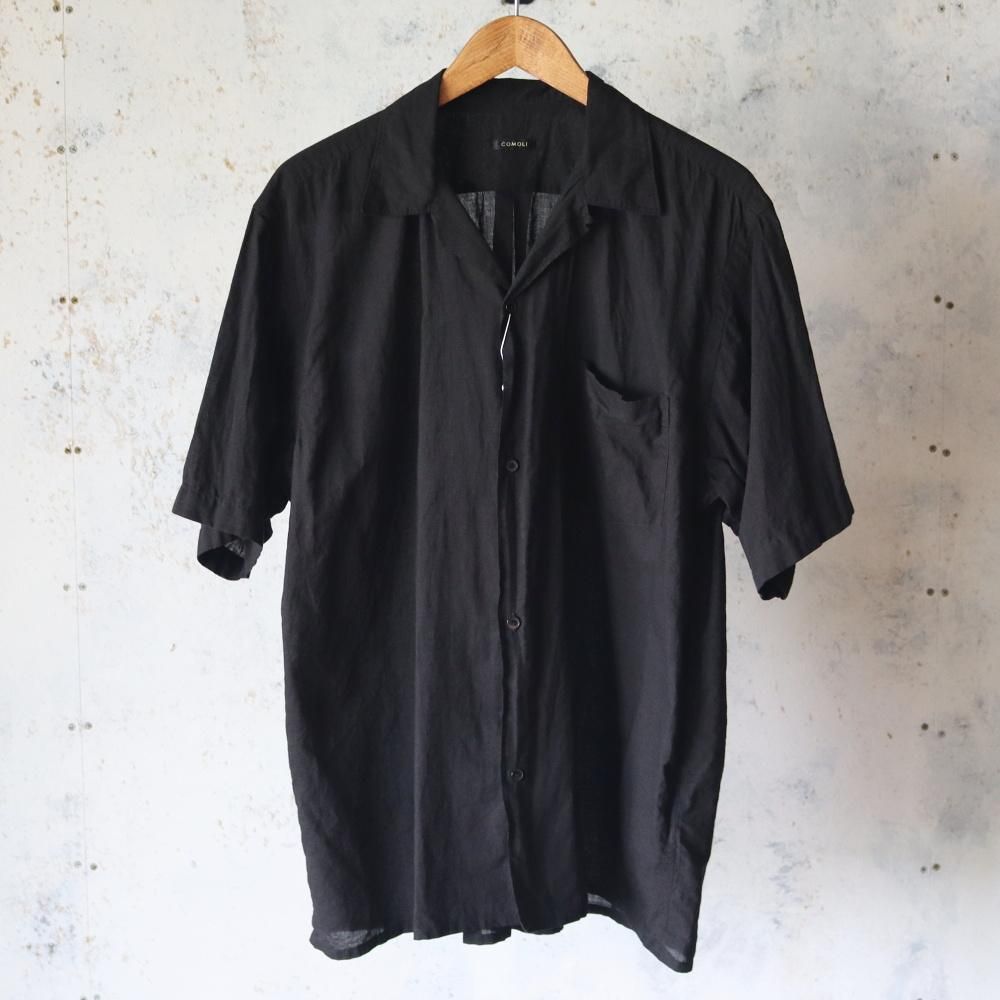 COMOLI 25SS カディコットンオープンカラーシャツ サイズ4 新品 COMOLI (コモリ) KHADIコットン 半袖オープンカラーシャツ