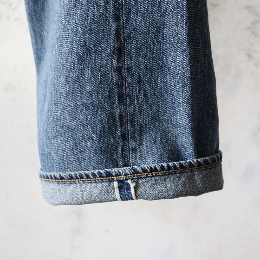 ULTERIOR VINTAGE WASHED SELVEDGE DENIM 5P PANTS - DIMPLE