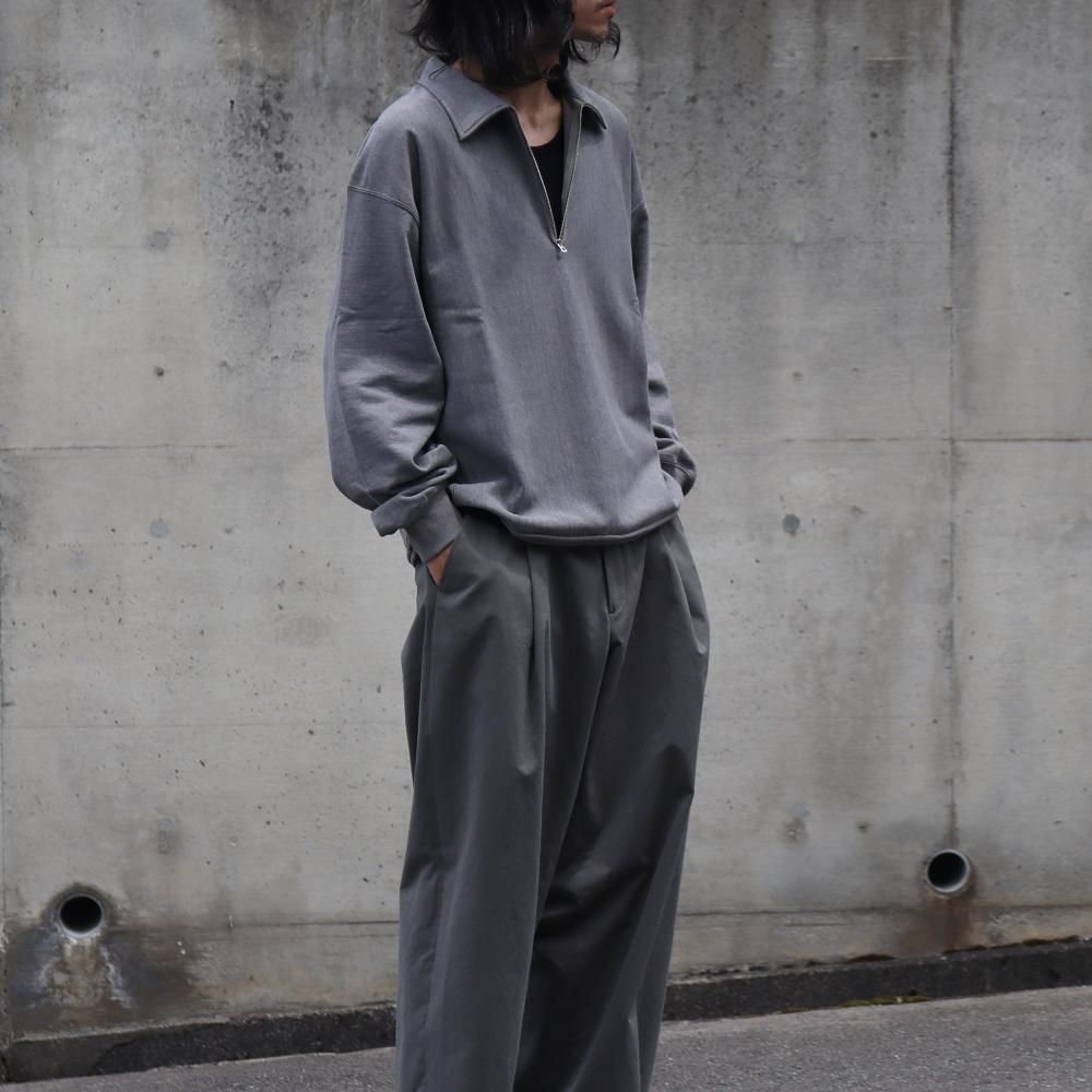 ULTERIOR FADED SILKY TERRY RW HALF ZIP P/O - DIMPLE