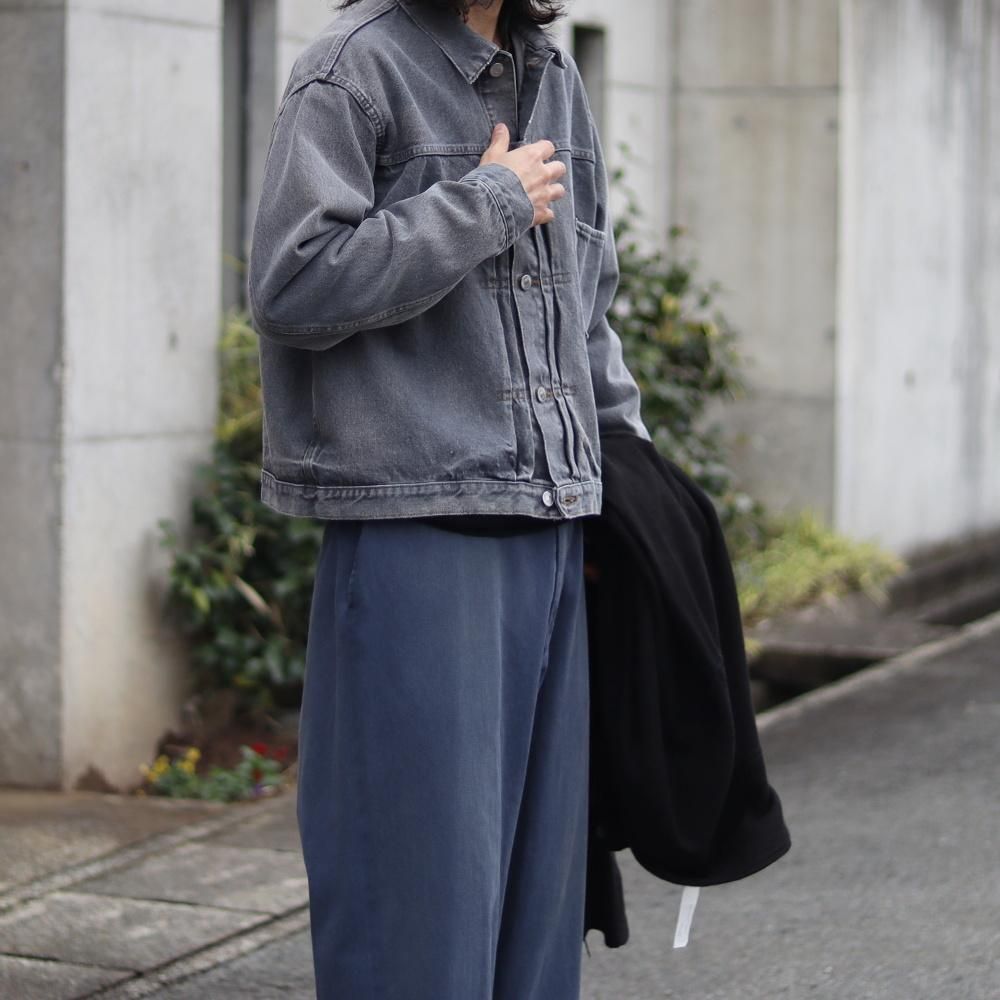 A.PRESSE Vintage Gray Denim Jacket - DIMPLE