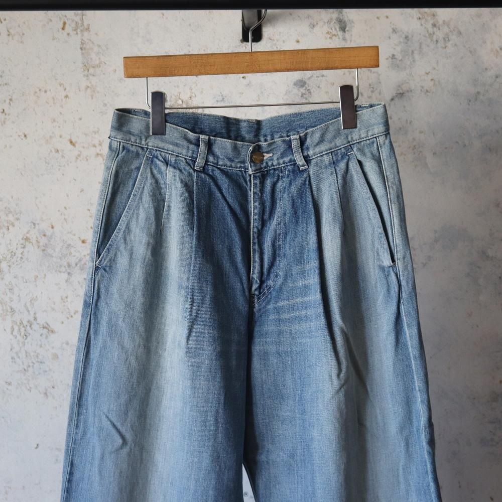 Graphpaper Selvage Denim Two Tuck Pants - DIMPLE