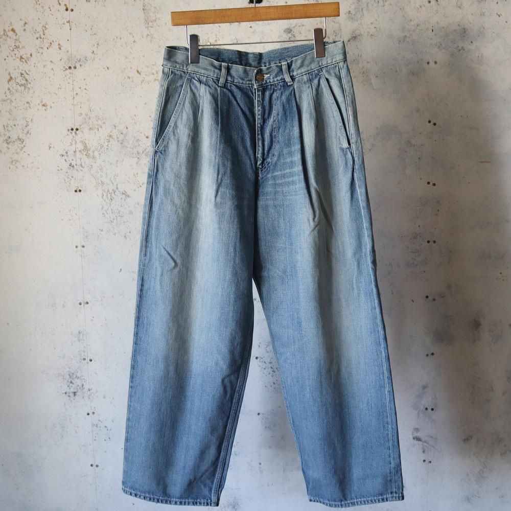 Graphpaper  Selvage Denim Two Tuck Pants