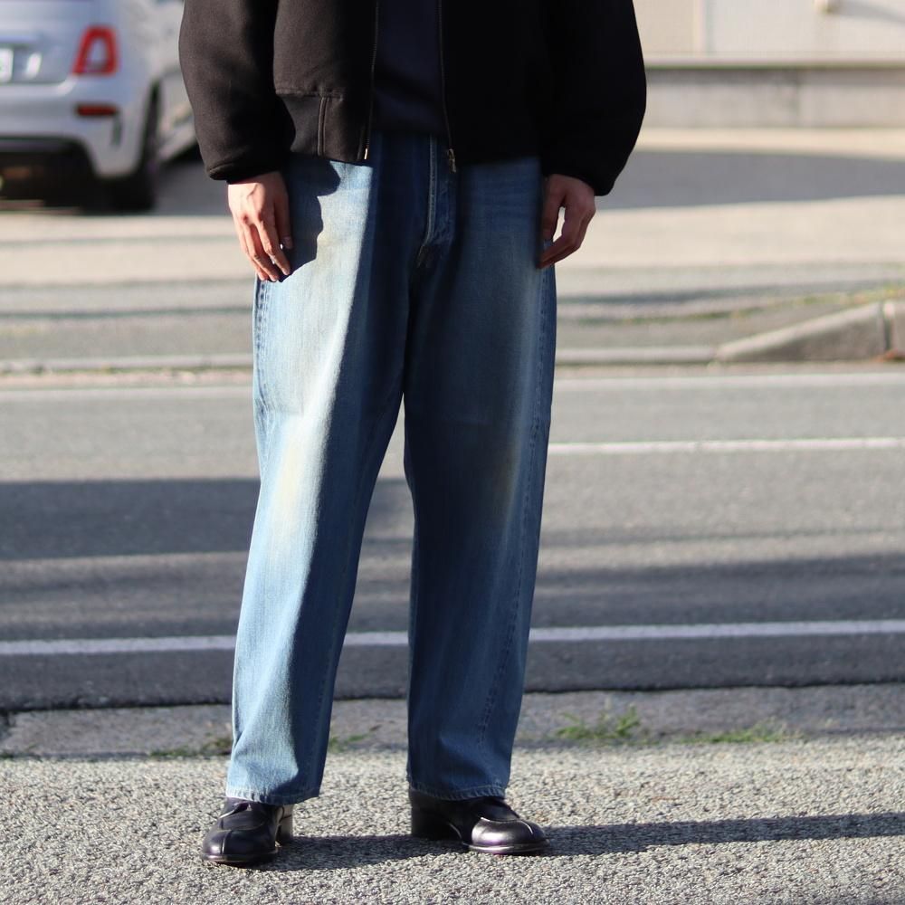 A.PRESSE  No.22 Washed Wide Denim Pants