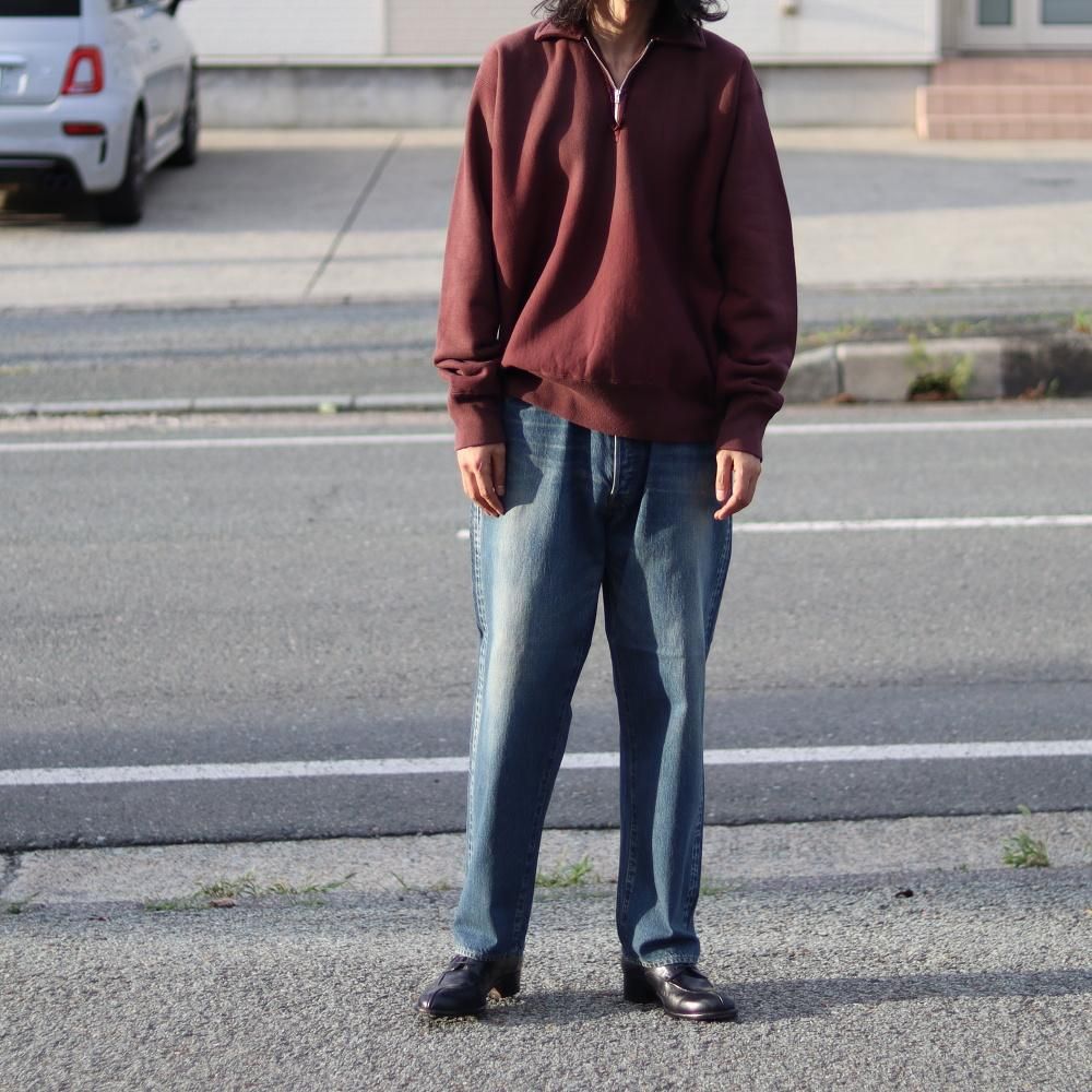 トップス a.presse vintage half sip sweat shirt A.PRESSE Vintage Half Zip Sweat shirt(BLACK)スタイル 8月24日
