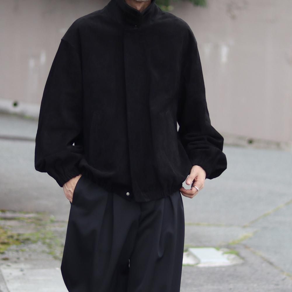 ssstein  COW SUEDE ZIP SHORT JACKET