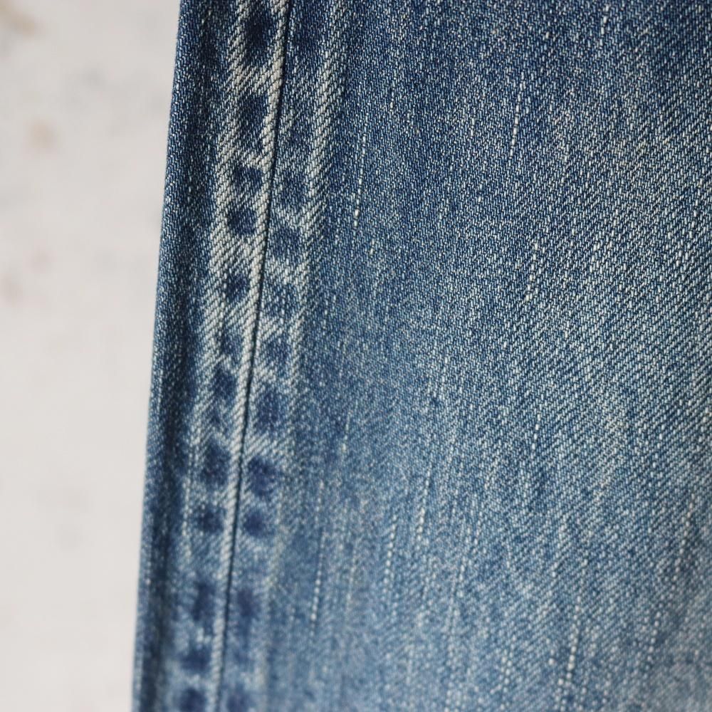 A.PRESSE Washed Denim Wide Pants - DIMPLE