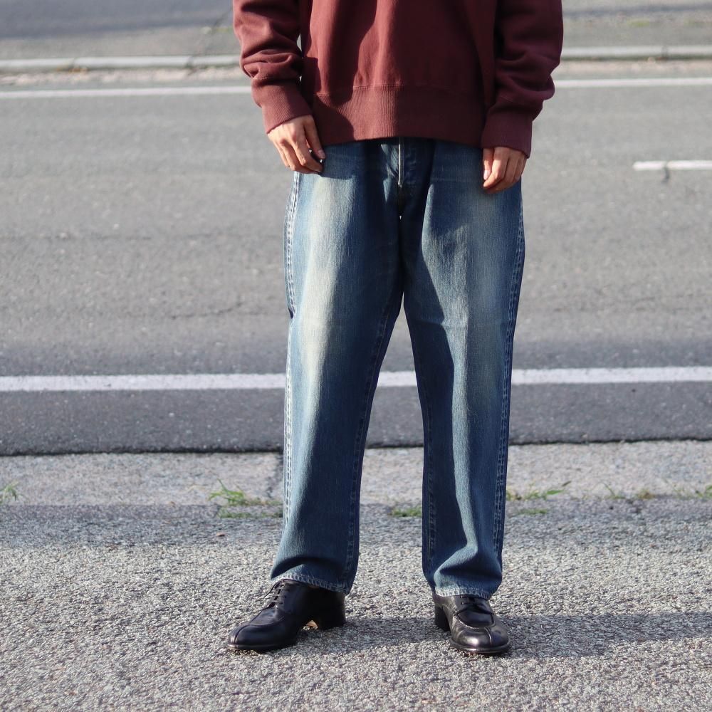 A.PRESSE  Washed Denim Wide Pants