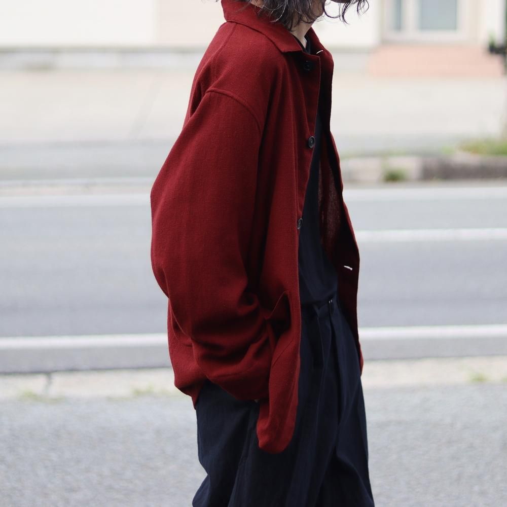 ジャケット・アウター 25AW ULTERIOR WOOL SILK MESH SH-COVERALL ULTERIOR / WOOL SILK MESH SH-COVERALL -REDWOOD- aIbn公式通販