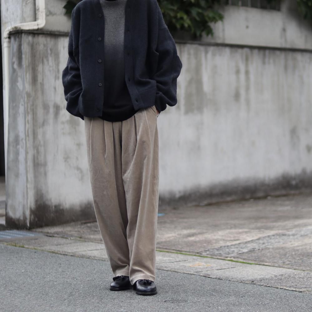 Graphpaper Compact Velour Easy Pants - DIMPLE