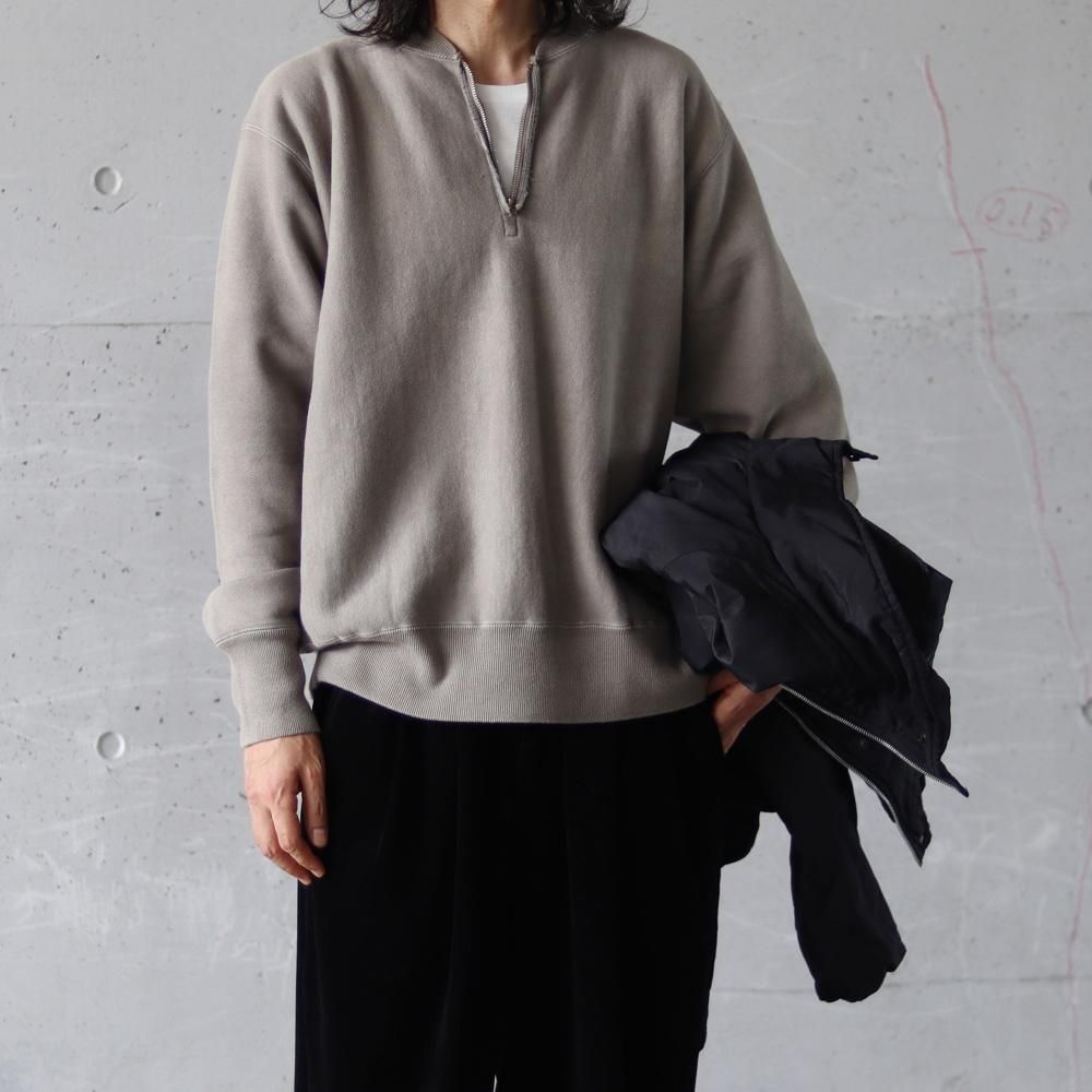 トップス 25aw A.PRESSE Half Zip Rib Collar Sweat 25AW】 A.PRESSE(ア プレッセ)/ Vintage Half Zip Rib Collar