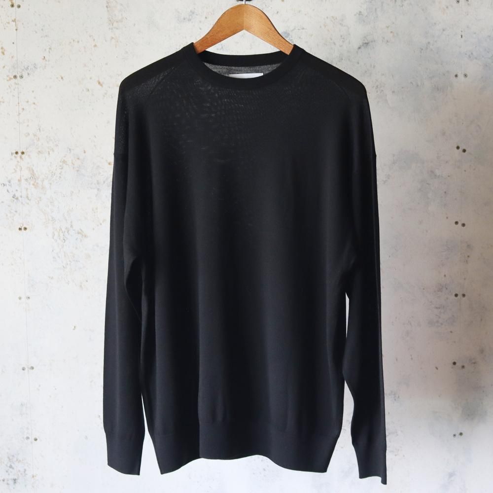 Graphpaper High Gauge L/S Oversized Crew Neck Knit - DIMPLE