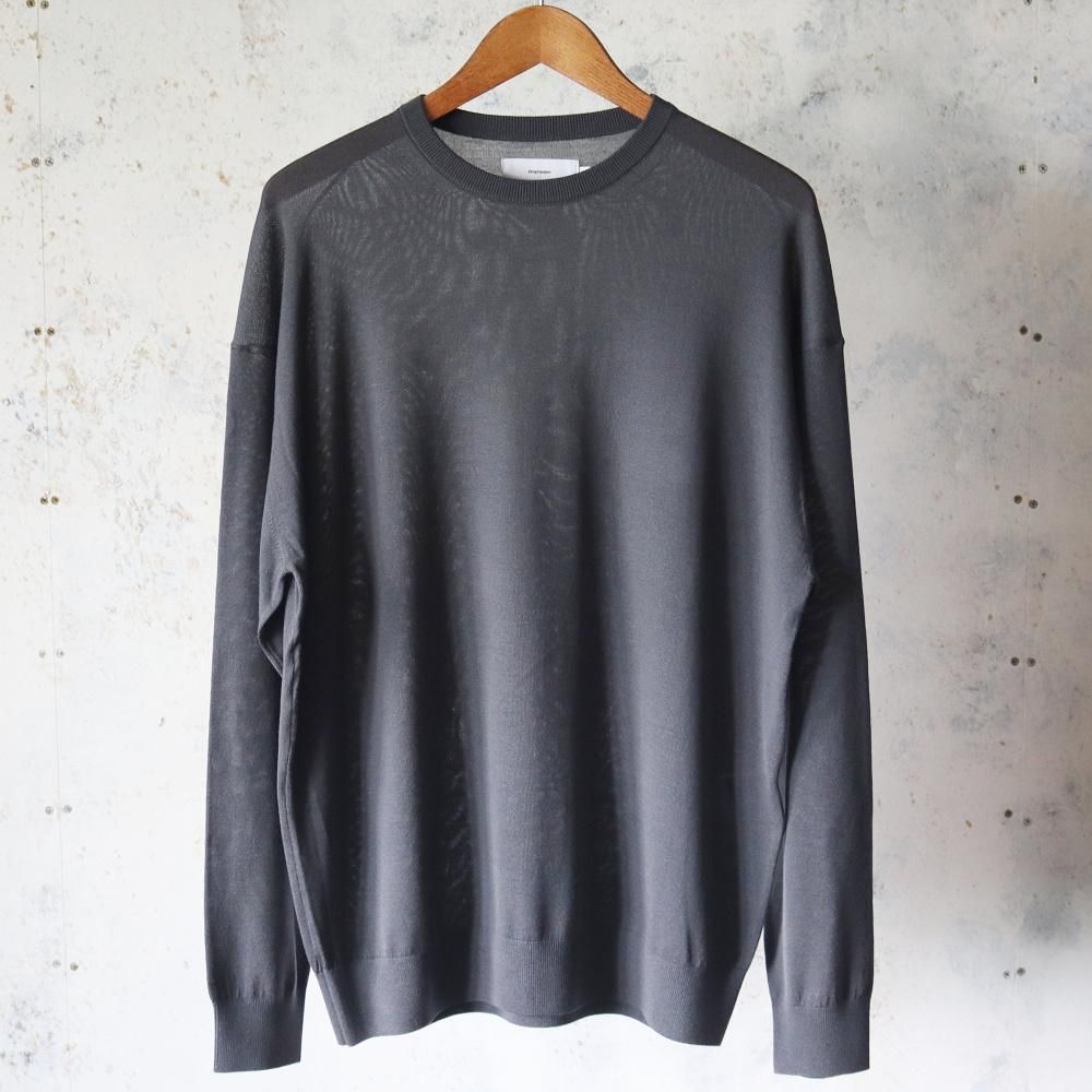 Graphpaper  High Gauge L/S Oversized Crew Neck Knit