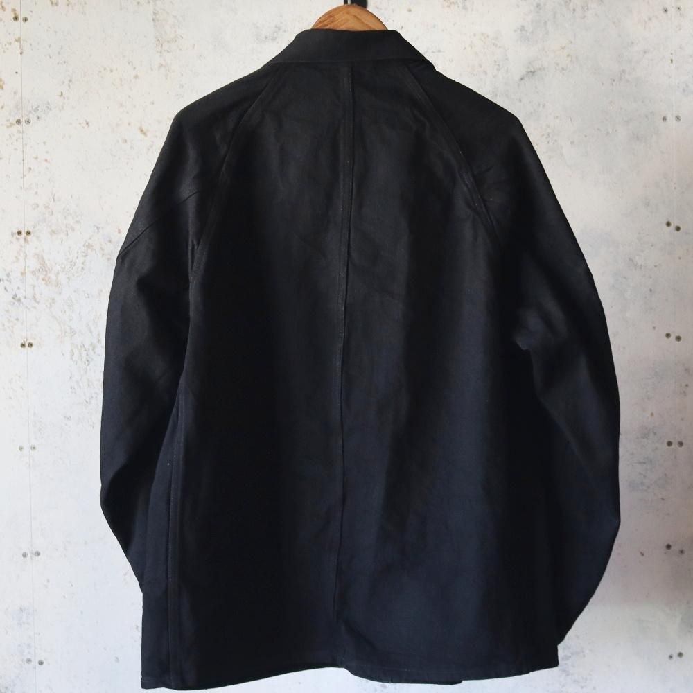 COMOLI ブラックデニム ワークジャケット - DIMPLE