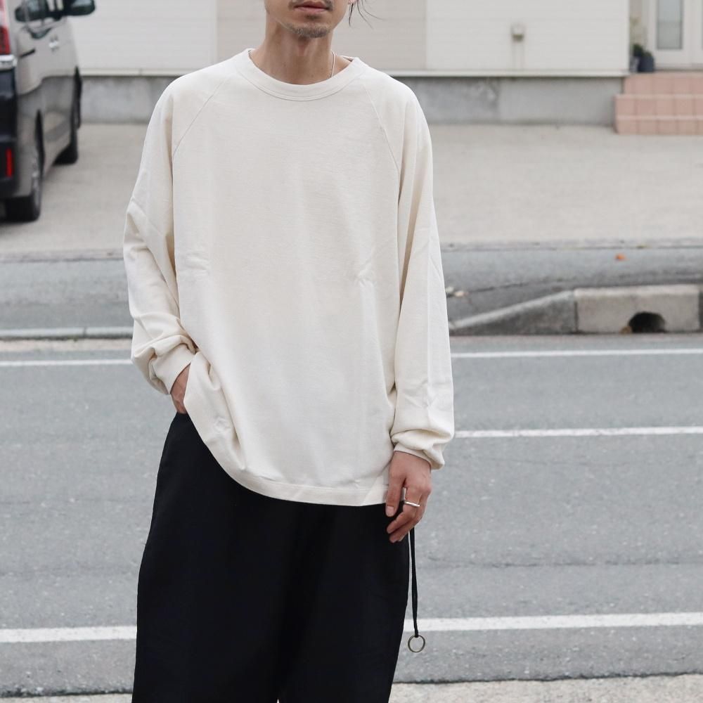 blurhms Co/Silk Nep Raglan Tee ブラームス blurhms (ブラームス) Co/Silk Nep Baseball Raglan Tee