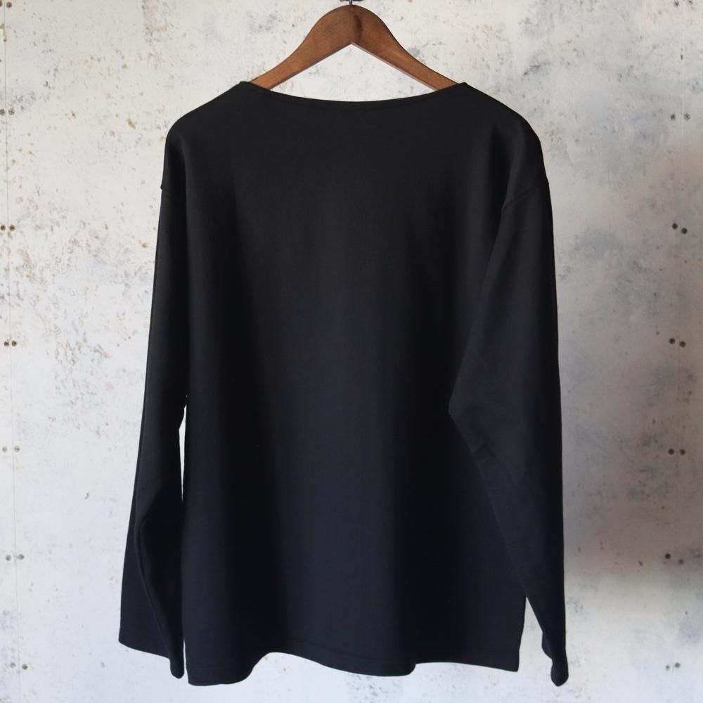 【新品未使用】25AW COMOLI コットンボートネック BLACK 4 234 ファッション 25AW COMOLI コットンボートネック BLACK サイズ4